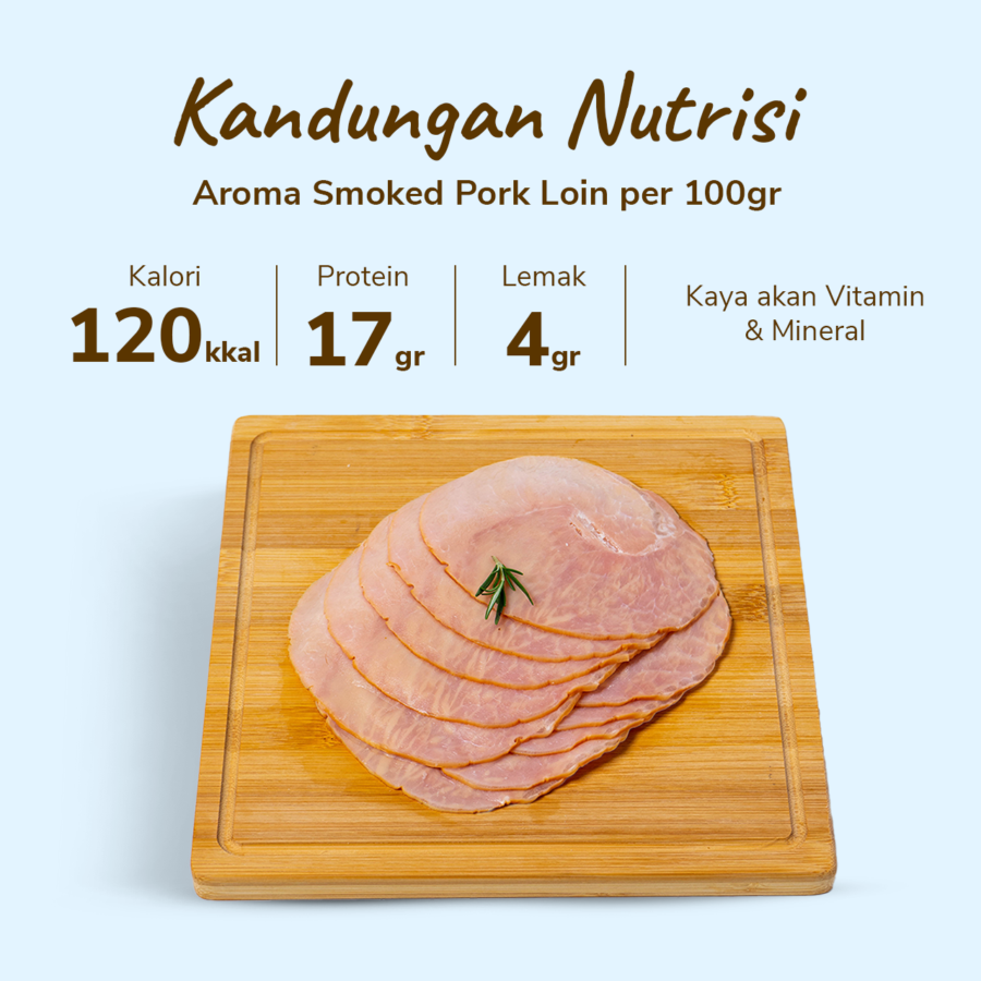 Aroma Smoked Pork Loin 250gram