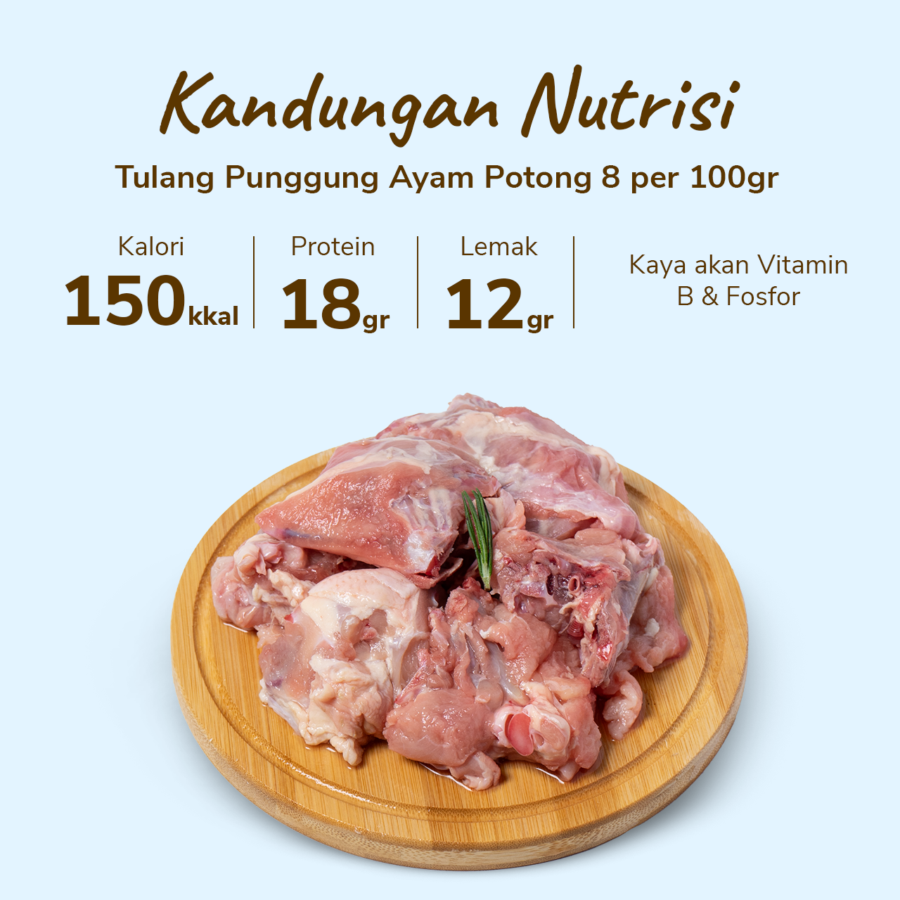 Tulang Punggung Ayam Potong 8 Astro Farm 1kg
