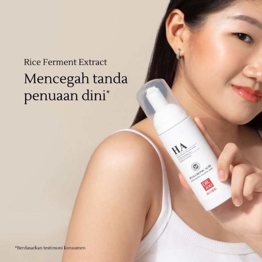 Dr. Jou Hyaluronic Acid Moisturizing Foam Whip Facial Wash 145ml