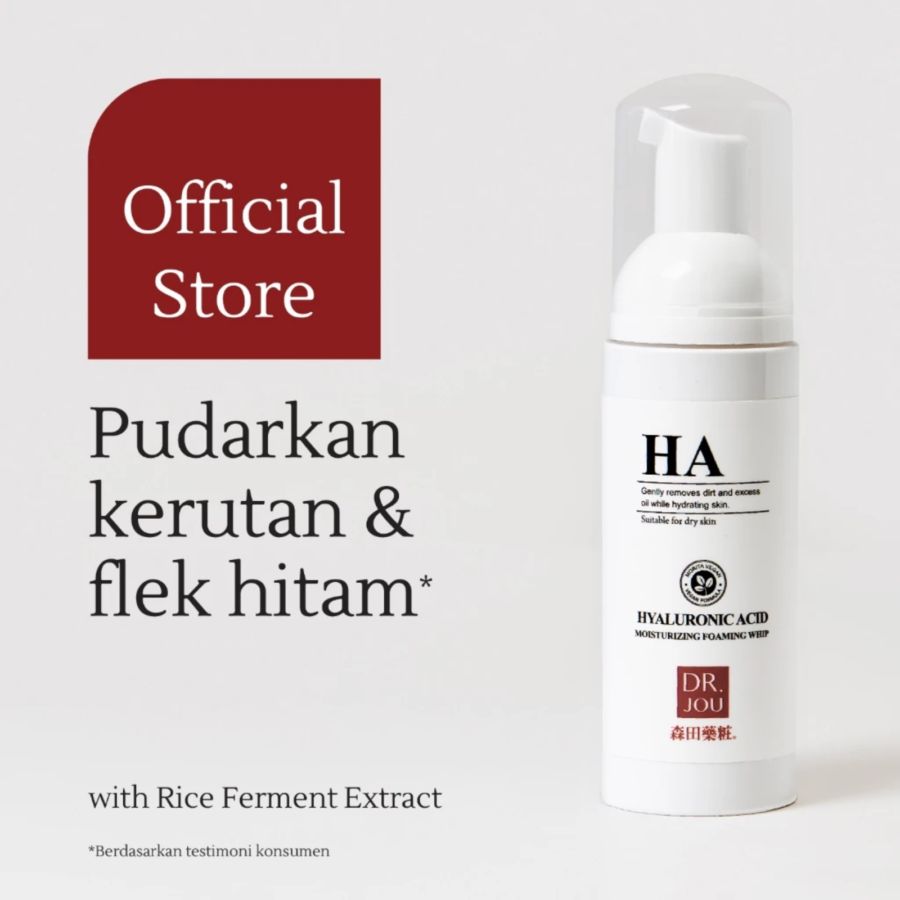 Dr. Jou Hyaluronic Acid Moisturizing Foam Whip Facial Wash 145ml