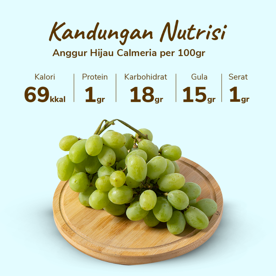 Anggur Hijau Calmeria Seeded Astro Farm 500gram