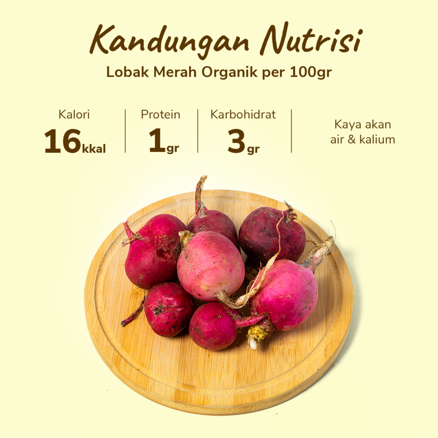 Lobak Merah Organik 200gram