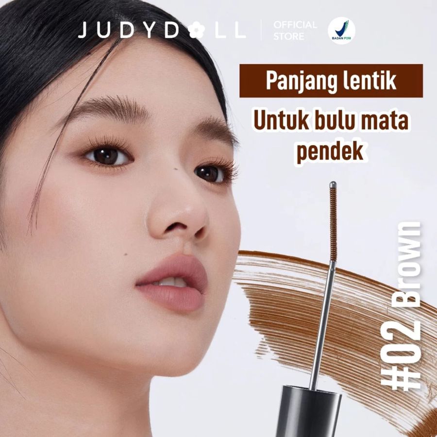 Judydoll Fine Curling Brown Iron Mascara 2gram