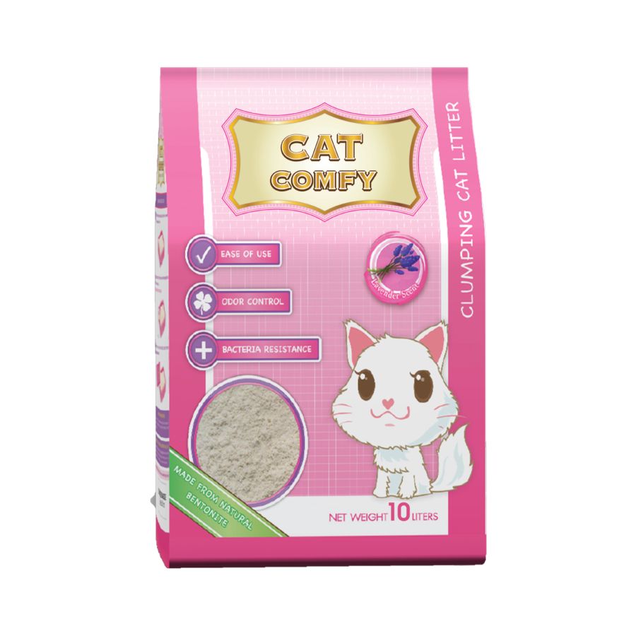Cat Comfy Lavender Bentonite Cat Litter 10liter