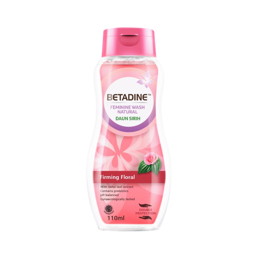 Betadine Feminine Wash Natural Daun Sirih Firming Floral Botol 110ml