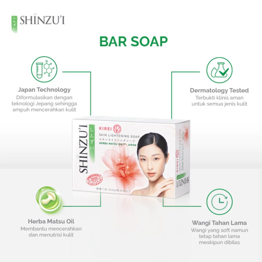 Shinzui Kirei Lightening Barsoap 87gram