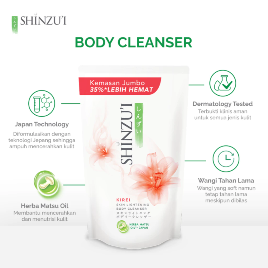 Shinzui Kirei Body Cleanser Refill 725ml