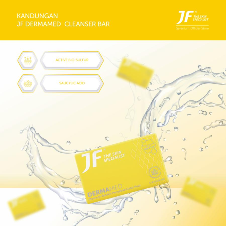 JF Sulfur Dermamed Cleanser Barsoap 90gram