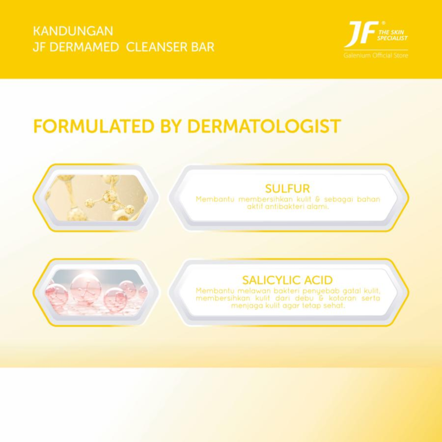 JF Sulfur Dermamed Cleanser Barsoap 90gram