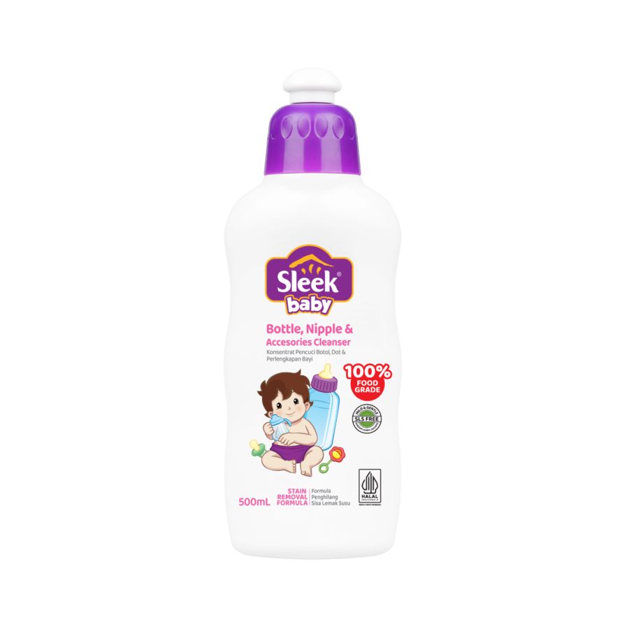 Sleek Baby Bottle, Nipple & Accessories Cleanser Perawatan Aksesoris Bayi Botol 500ml