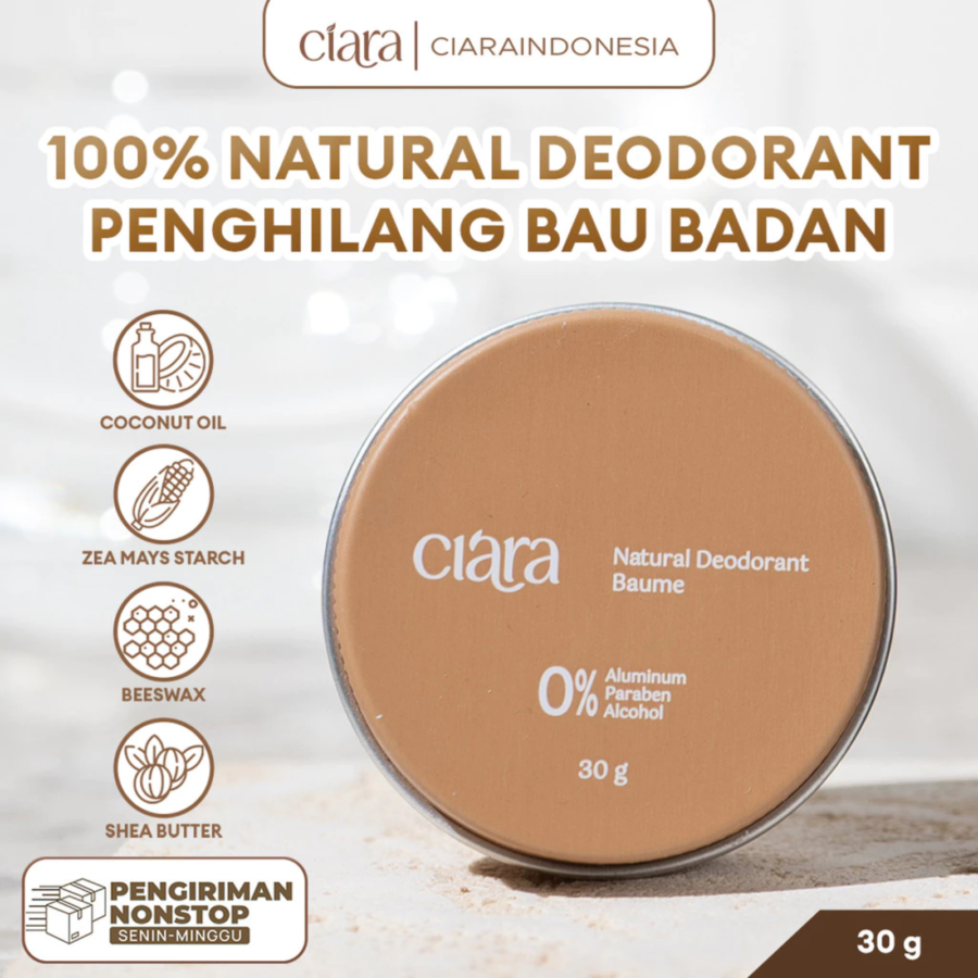 Ciara Natural Deodorant Penghilang Bau Badan 30gram
