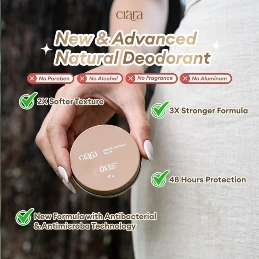 Ciara Natural Deodorant Penghilang Bau Badan 50gram