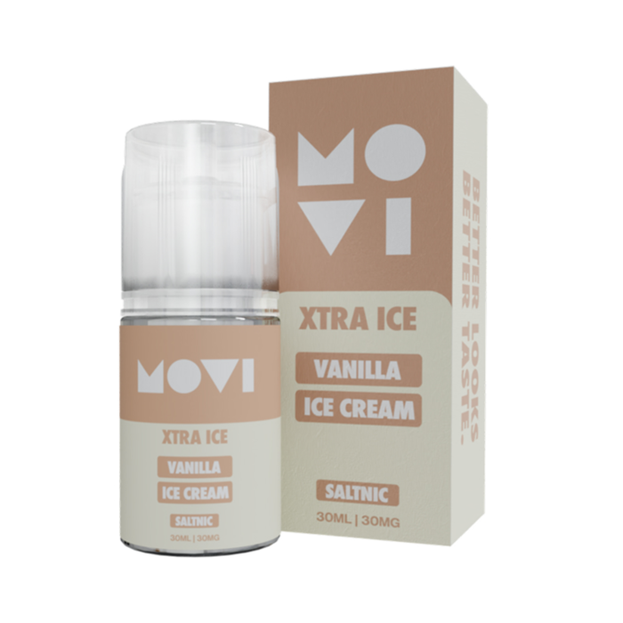 Movi Xtra Ice Vanilla Ice Cream Saltnic Liquid By Ice Series Rokok Elektrik