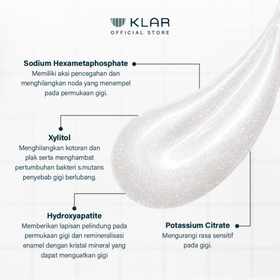 Klar Intensewhite PAP+ Toothpaste 40gram