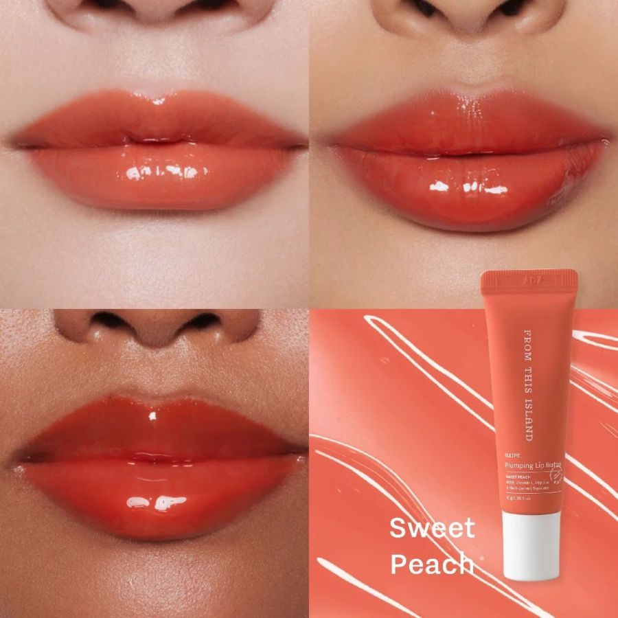 From This Island Illipe Plumping Sweet Peach Lip Butter 10gram