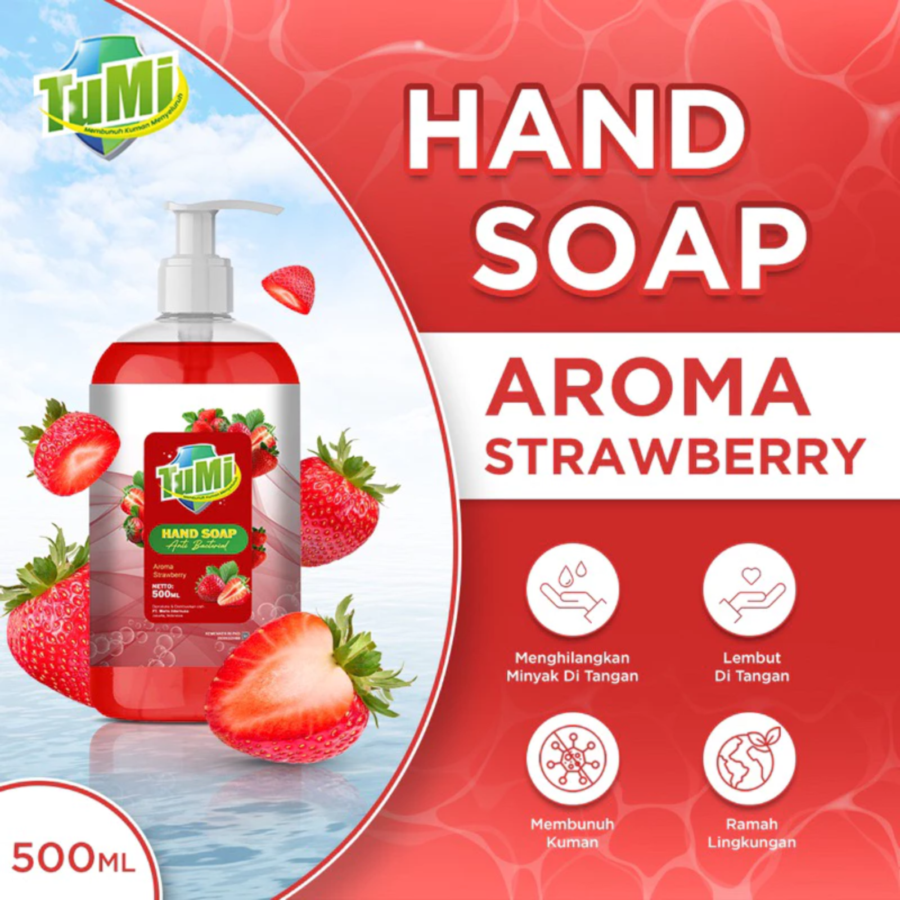Tumi Strawberry Anti Bacterial Hand Soap 500ml