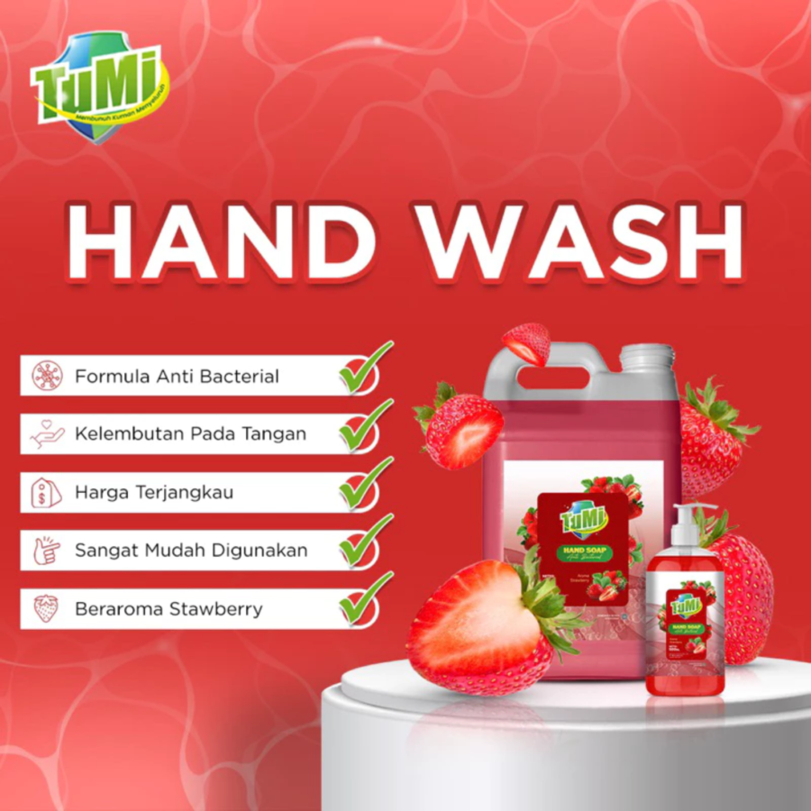 Tumi Strawberry Anti Bacterial Hand Soap 500ml