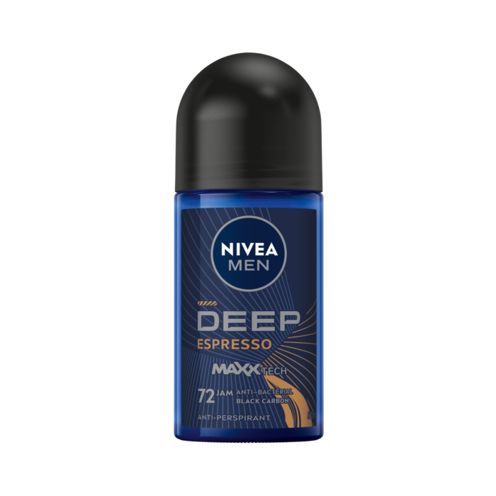 Nivea Men Deodorant Deep Black Charcoal Espresso Roll On