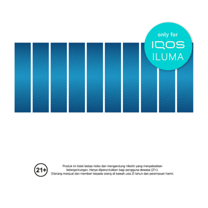 Iqos Iluma Terea Blue Rokok Elektrik 1 Slof