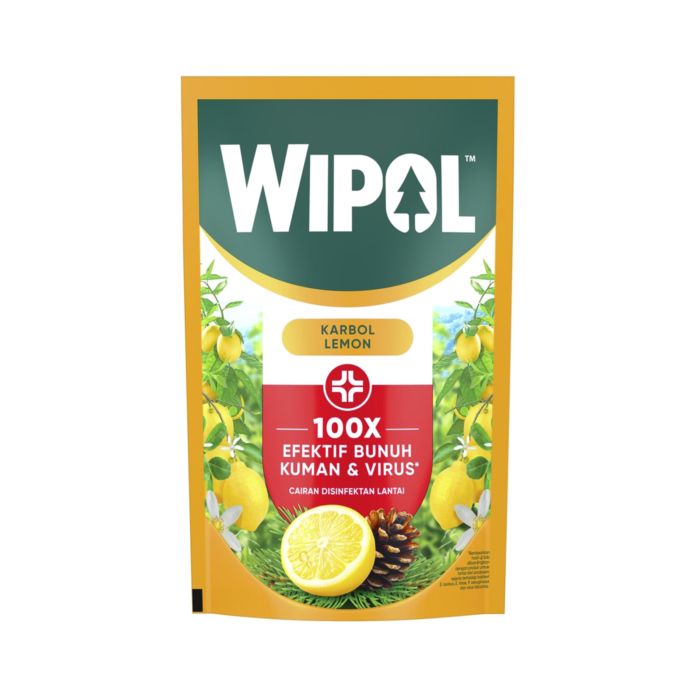 Wipol Karbol Lemon Pouch Pembersih Lantai