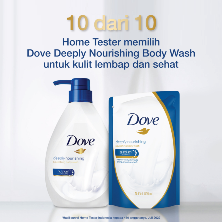Dove Deeply Nourishing Body Wash Refill 825ml 2pcs