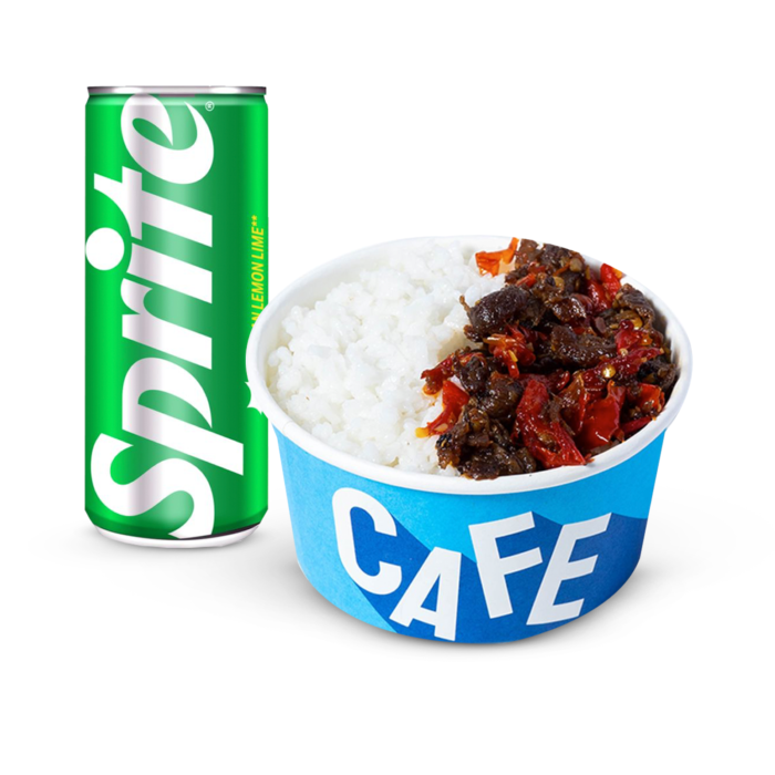 Bundle Kenyang Sprite + Nasi Dendeng Balado