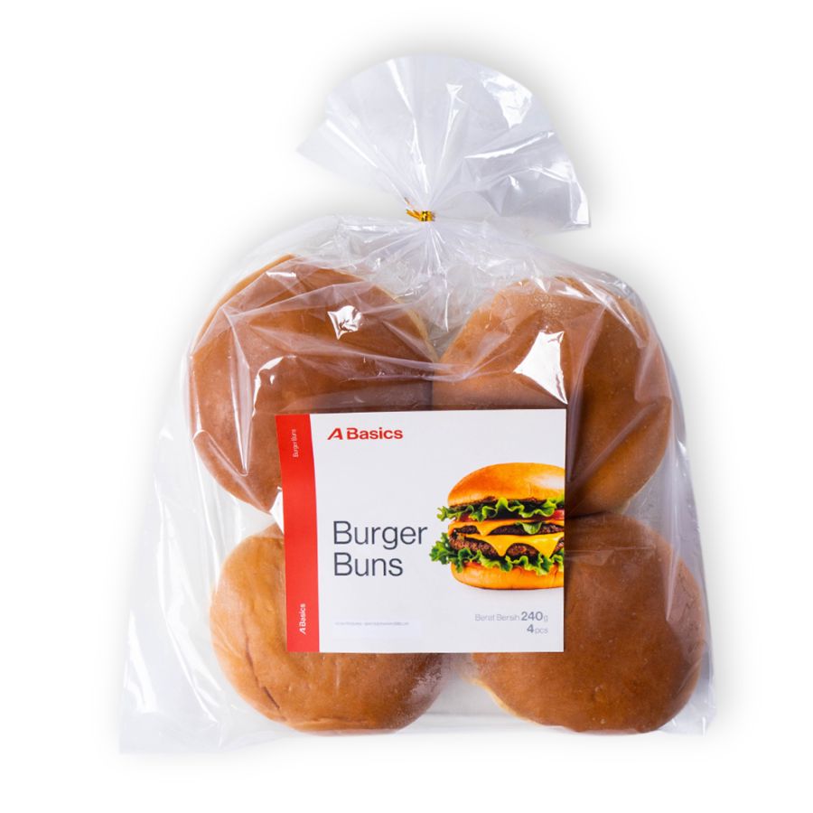 Burger Bun A Basics 4pcs 240gram