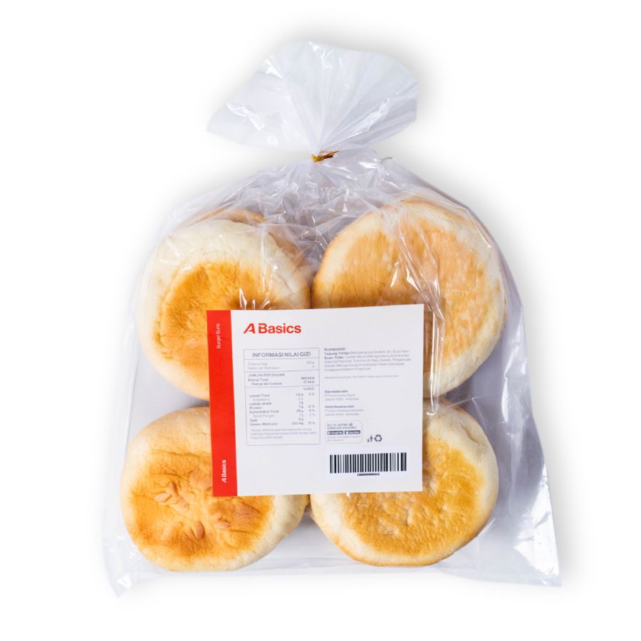 Burger Bun A Basics 4pcs 240gram