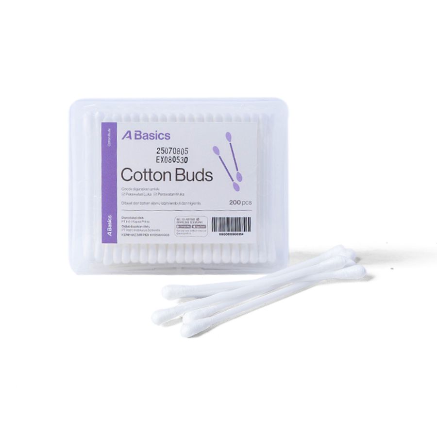 Cotton Buds Regular with Box A Basics 200stick