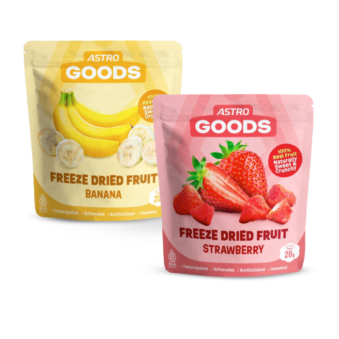Freeze Dried Fruit Strawberry & Banana Astro Goods 20 gram