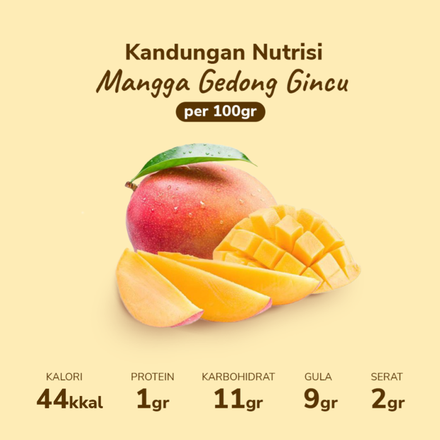 Mangga Gedong Gincu Astro Farm 2-3 pcs 450-500 gram