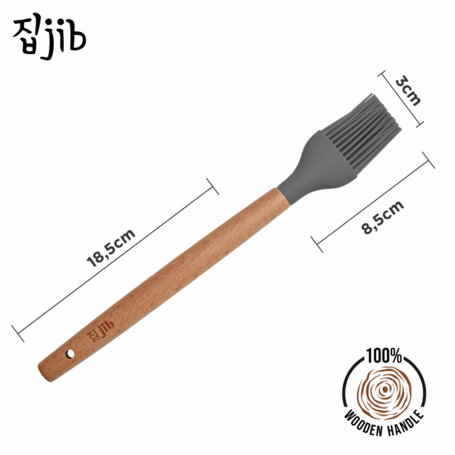 Jib Kuas Masak Silikon Abu-Abu 1pcs