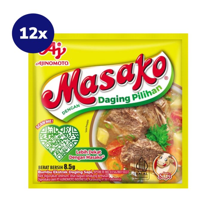 Masako Bumbu Kaldu Rasa Sapi 8.5g