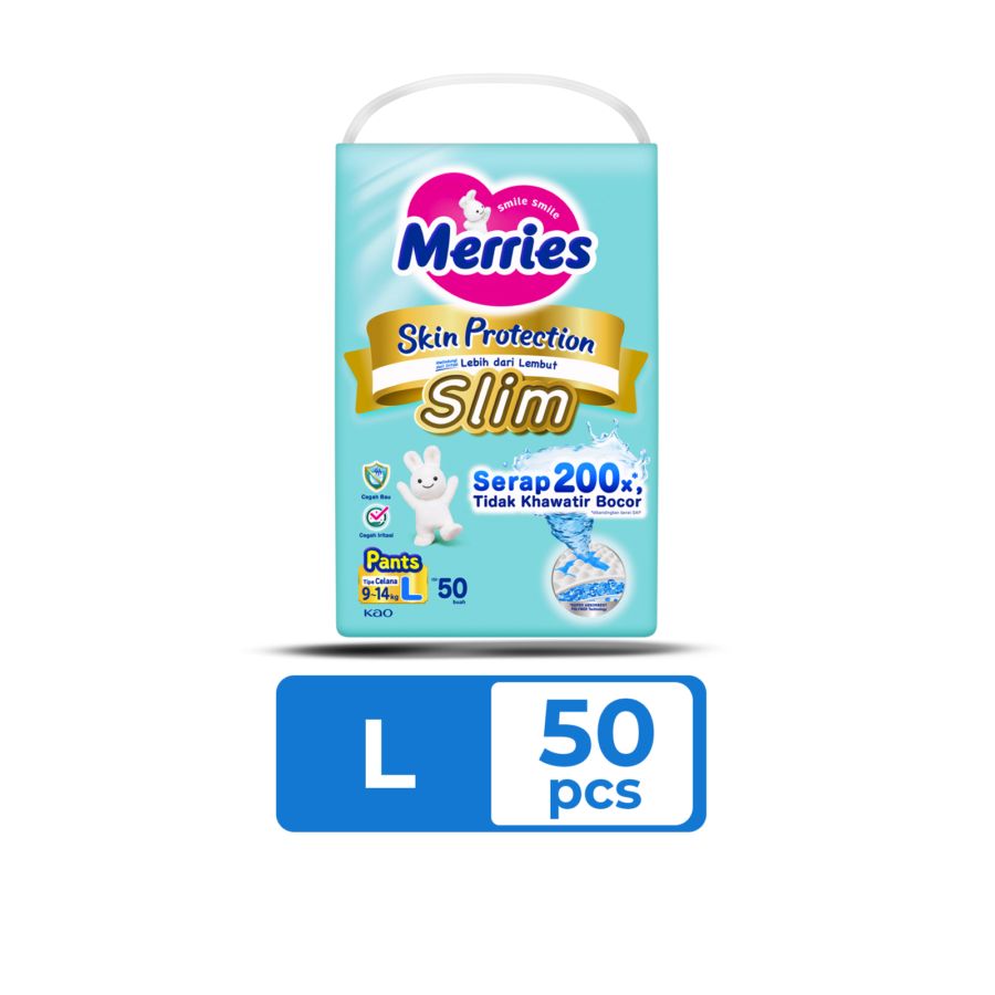 Merries Skin Protection Slim Pants Diapers L50 1pcs