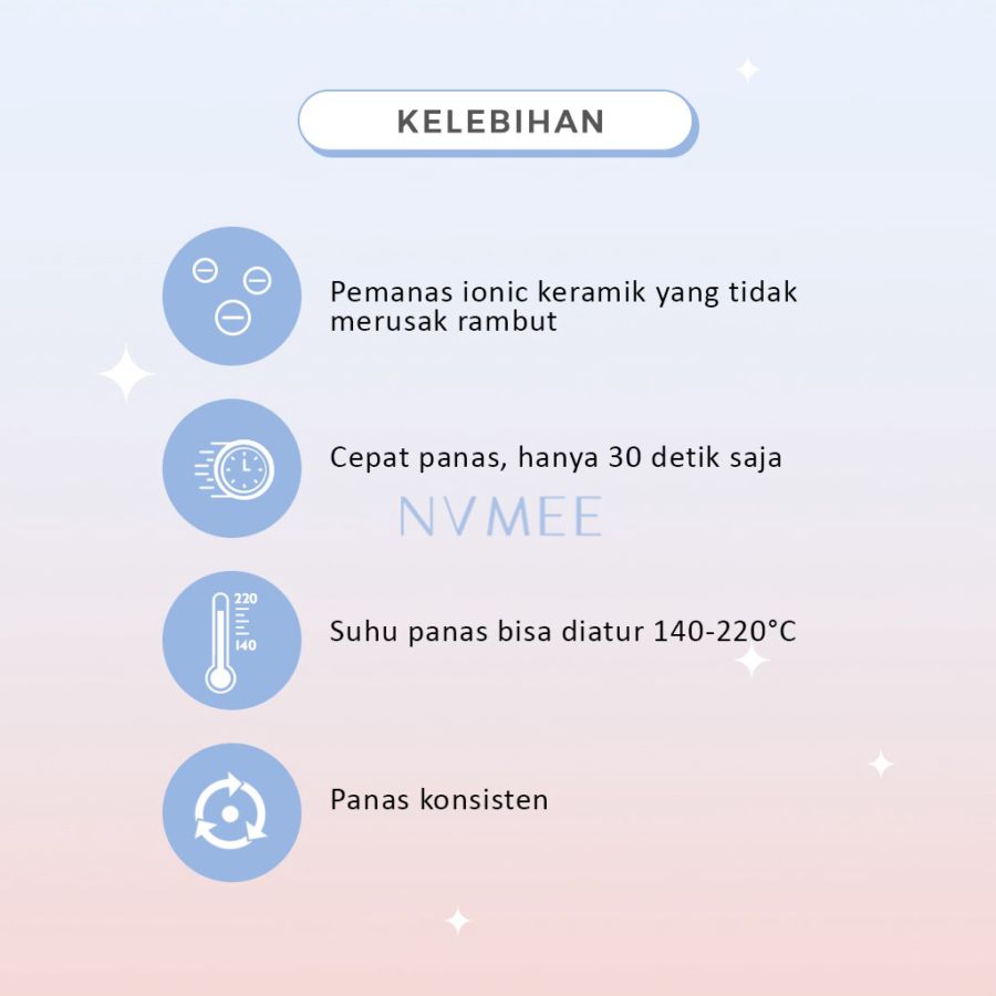 Nvmee Catokan Pelurus Rambut Saturn Hair Styler Hitam 1pcs 1pcs