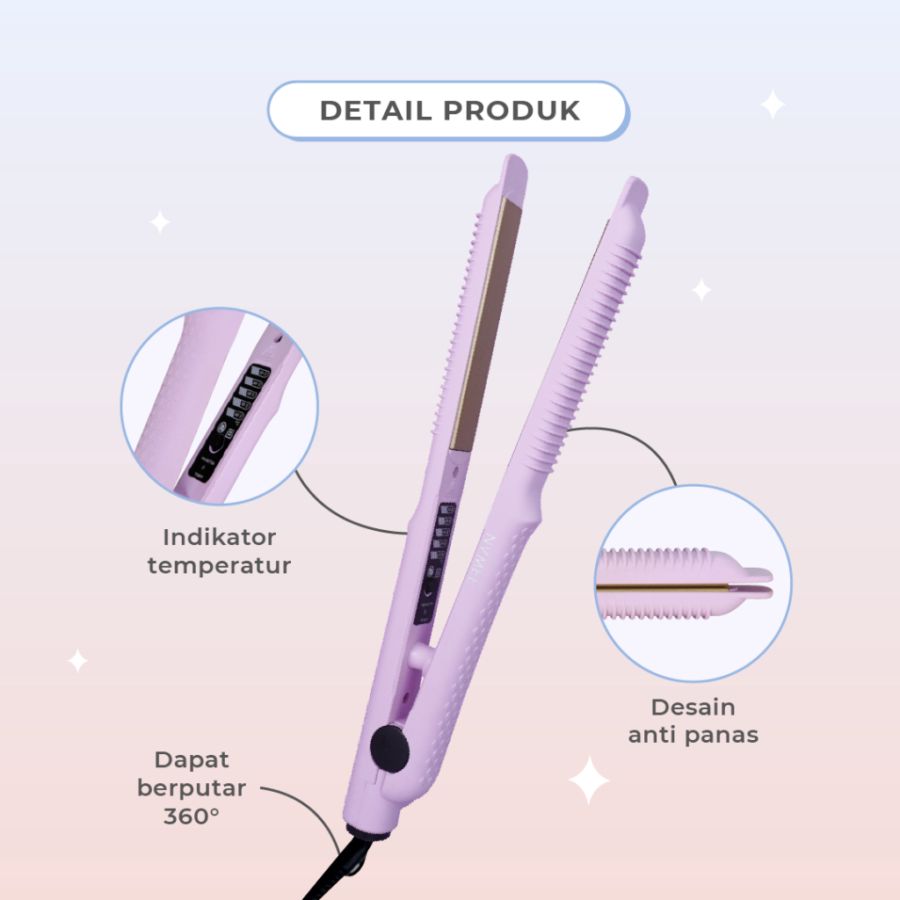 Nvmee Catokan Pelurus Rambut Saturn Hair Styler Hitam 1pcs 1pcs