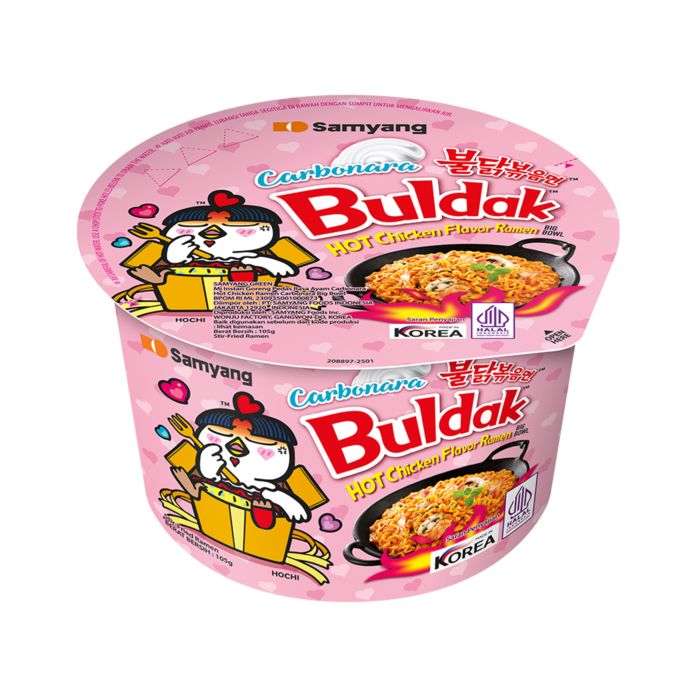 Samyang Hot Chicken Ramen Buldak Carbonara Mie Instan Bowl