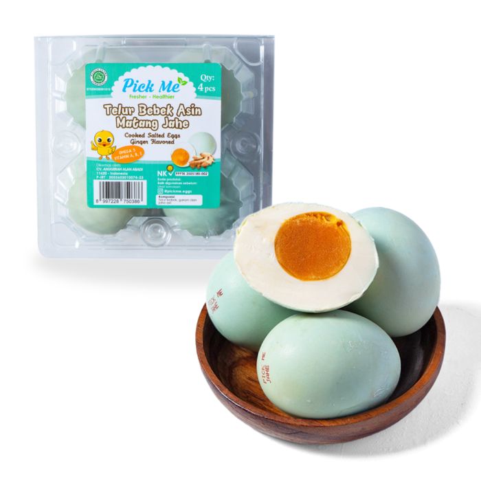 Pick Me Telur Bebek Asin Matang Rasa Jahe