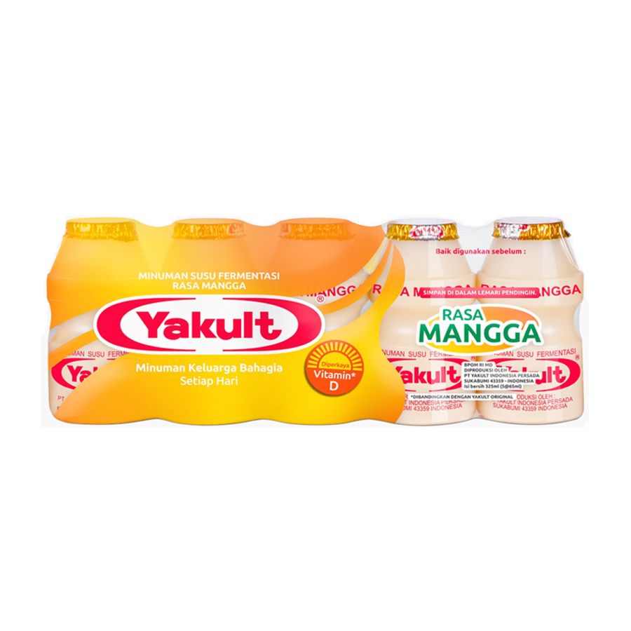 Yakult Rasa Mangga Minuman Probiotik 5pcs