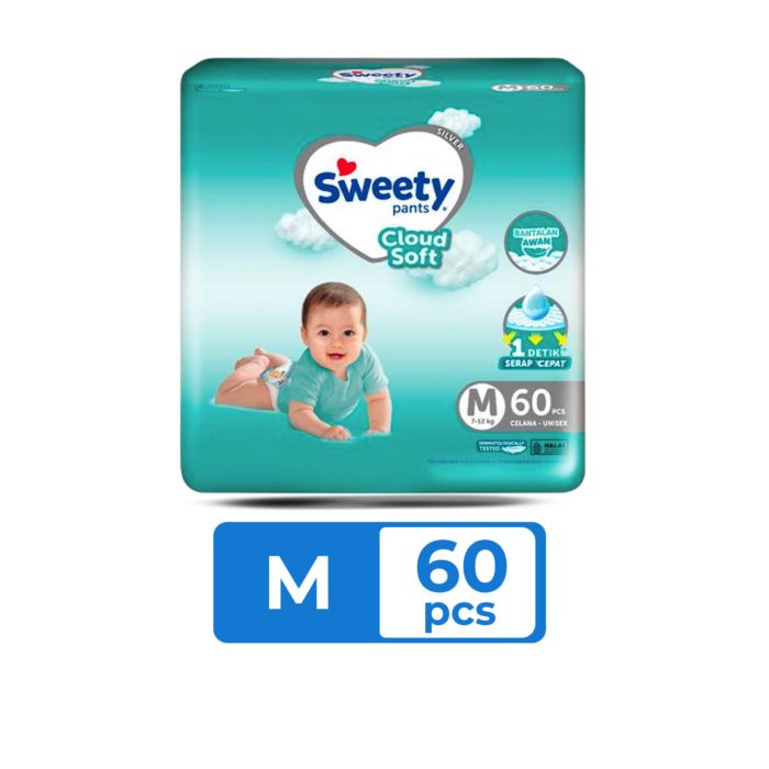 Sweety Silver Cloud Soft Diapers Pants M60