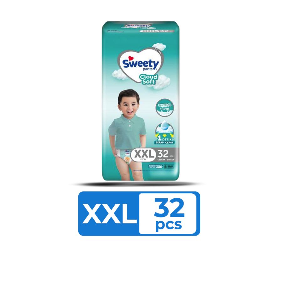 Sweety Silver Cloud Soft Diapers Pants XXL32 1pcs