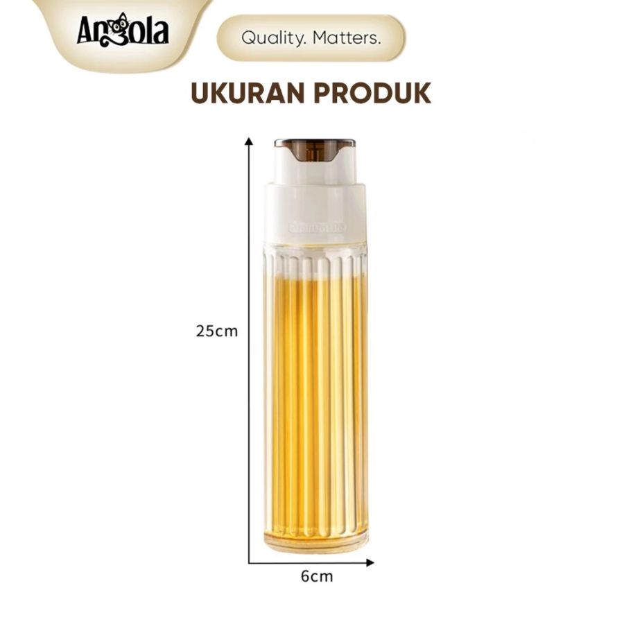 Angola Botol Tempat Minyak Kaca Tutup Otomatis 500ml 1pcs