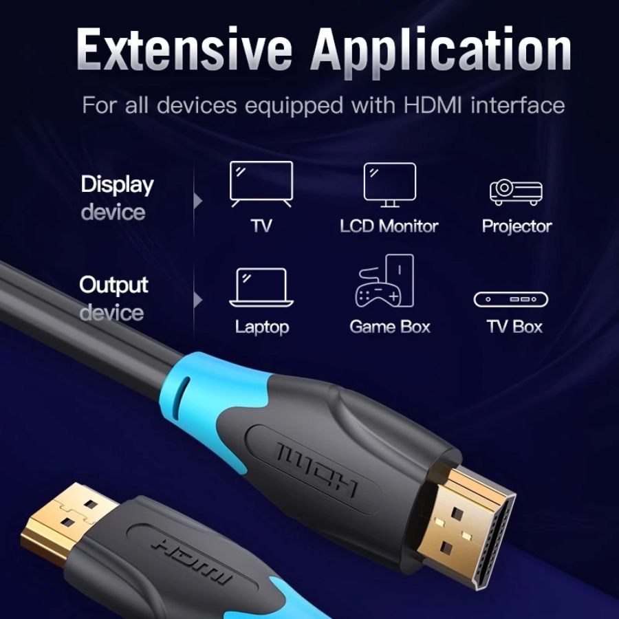 Vention AAC Kabel HDMI 2.0 4K UHD High Speed Quality 2M 1pcs