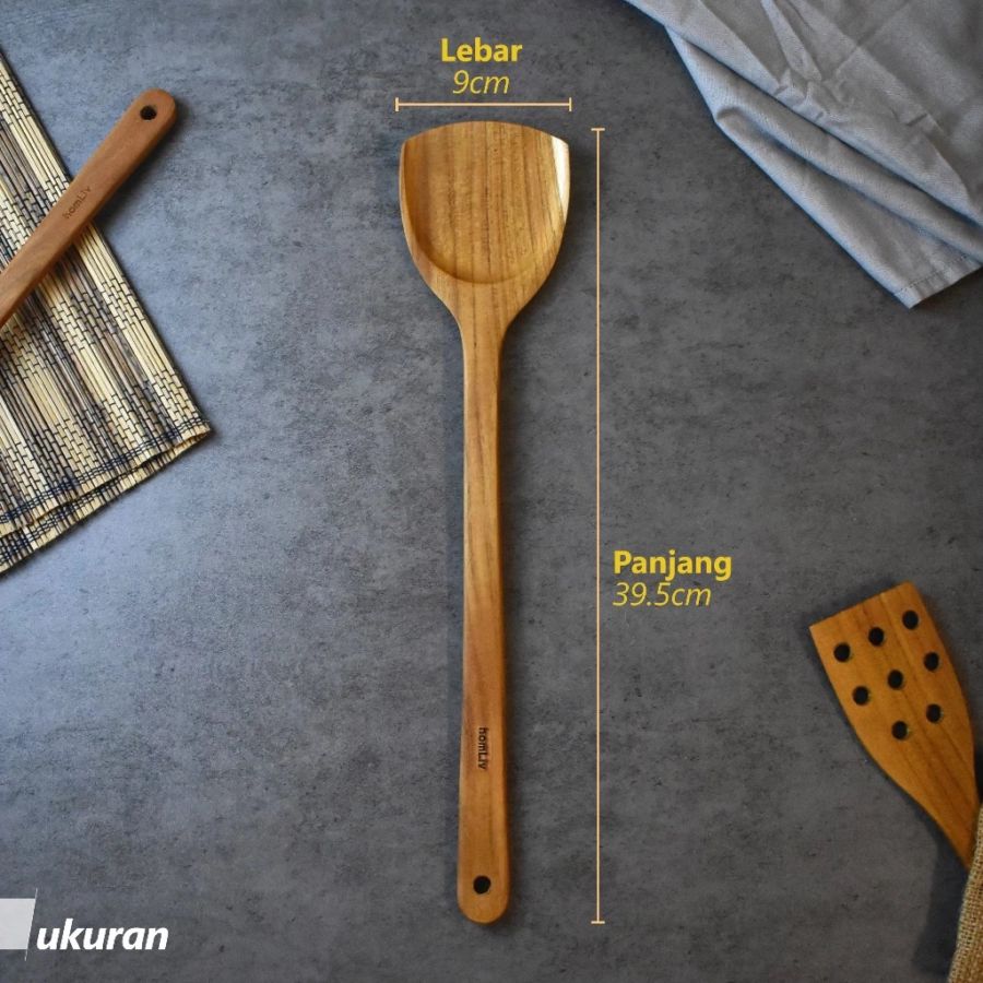 homLiv Sutil Kayu Panjang Malika 1pcs