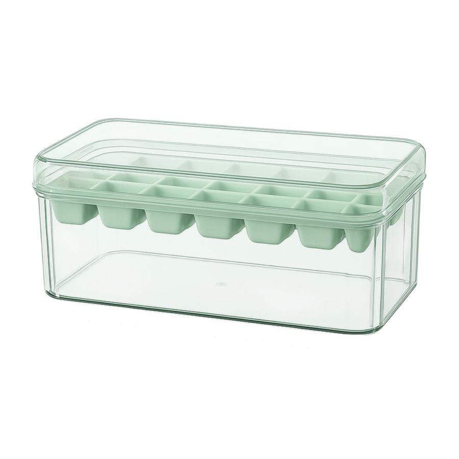 Pinmoo Ice Food Tray Single Clear Green AAB065 1pcs