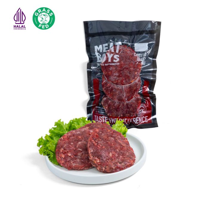 Meatboys Burger Patty 100% Black Angus 3 x 150gr