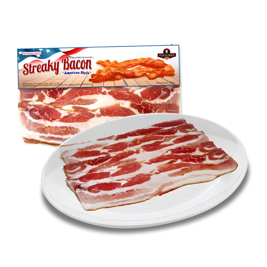 Sven's Streaky Bacon American Style 250gram