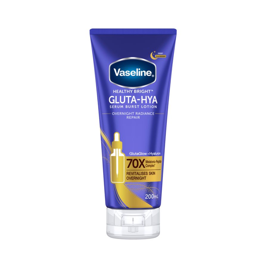 Vaseline Healthy Bright Gluta Hyaluron & Peptide Serum Lotion Overnight 200ml