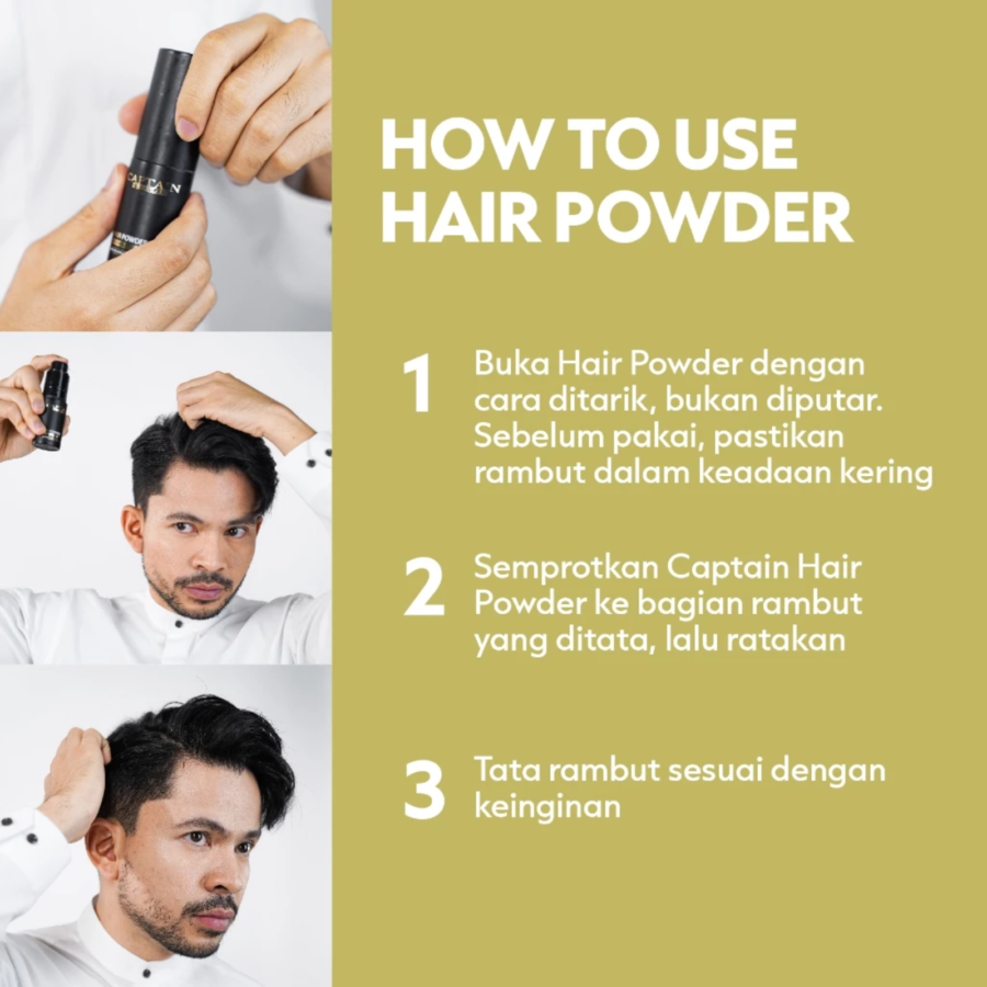 Captain Men's Care Hair Powder 10gram