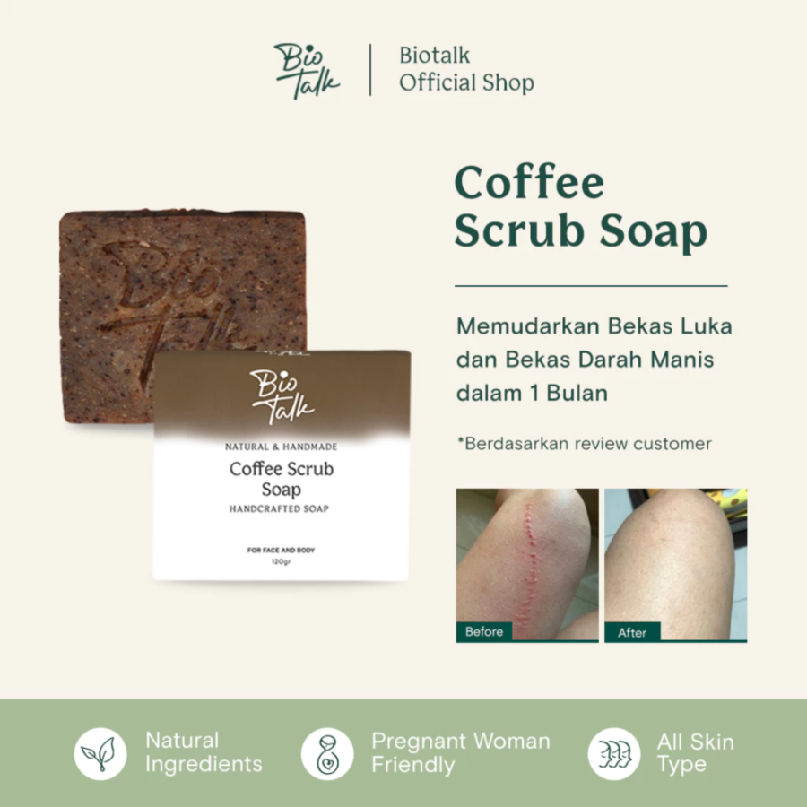 Biotalk Coffee Scrub Soap 120gram